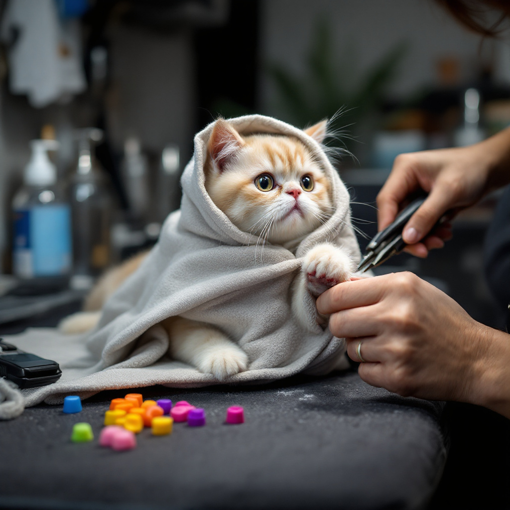 Exotic Kedi Tırnak Kesimi